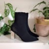 Boot chun cổ cao gót tráng gương